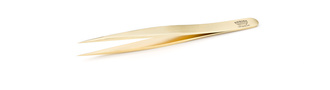 Tweezer 0C9 S-GP (Hardened Stainless Steel, Gold Plated) - Regine High Quality Products - Cosmetic - Gold Plated Tweezers Tweezer 0C9 S-GP (Hardened Stainless Steel, Gold Plated) - Regine High Quality Products - Cosmetic - Gold Plated Tweezers